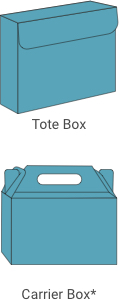 Tote Box and Carrier Box